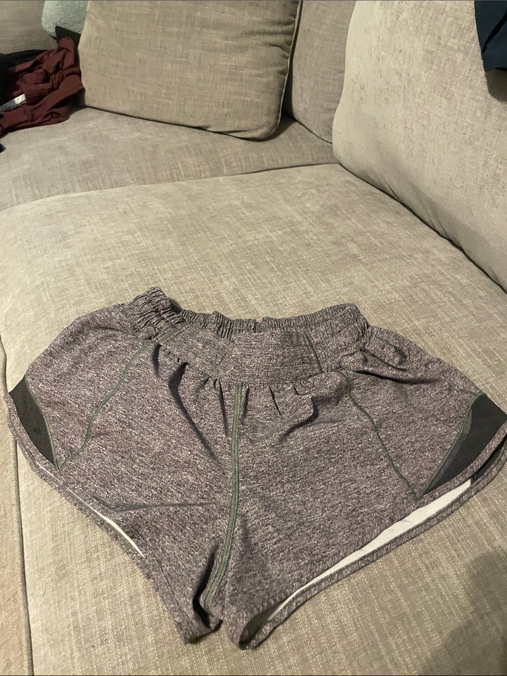 lululemon athletica Heather Purple Athletic Shorts